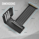 Antec PCI-E 4.0 Riser Cable With Vertical Bracket Cable Kit (200mm) - (黑色) Black (AT-RCVB-BK200-PCIE-RTX40)