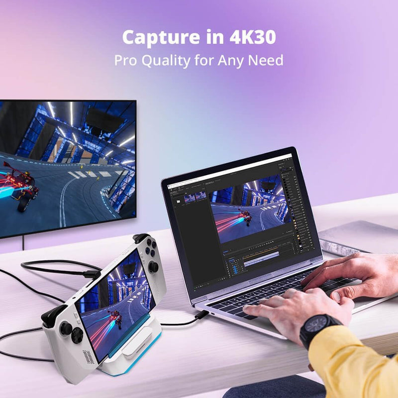 AVerMedia X'TRA GO 多功能影像錄製充電座 GC515 White 白色