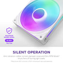 NZXT F240 RGB Core 2x120mm Single-Frame Case Fan WHITE 白色 RF-U24HF-W1