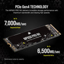 CORSAIR 4TB MP600 PRO NH CSSD-F4000GBMP600PNH M.2 2280 PCIe Gen4 x4 SSD