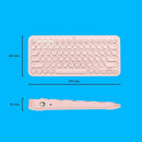 Logitech K380 多工藍牙鍵盤 (English Version) - Rose Pink 玫瑰粉色 920-009579 原裝行貨