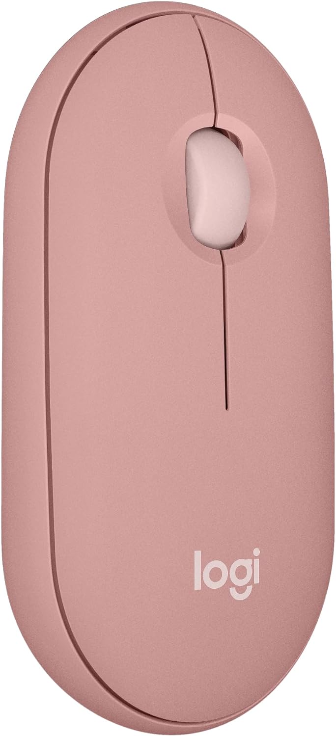 Logitech Pebble Mouse 2 M350s Slim Bluetooth Wireless Mouse Slim Silent Wireless Bluetooth Mouse - Rose Pink Rose Pink 910-006987 Original licensed product