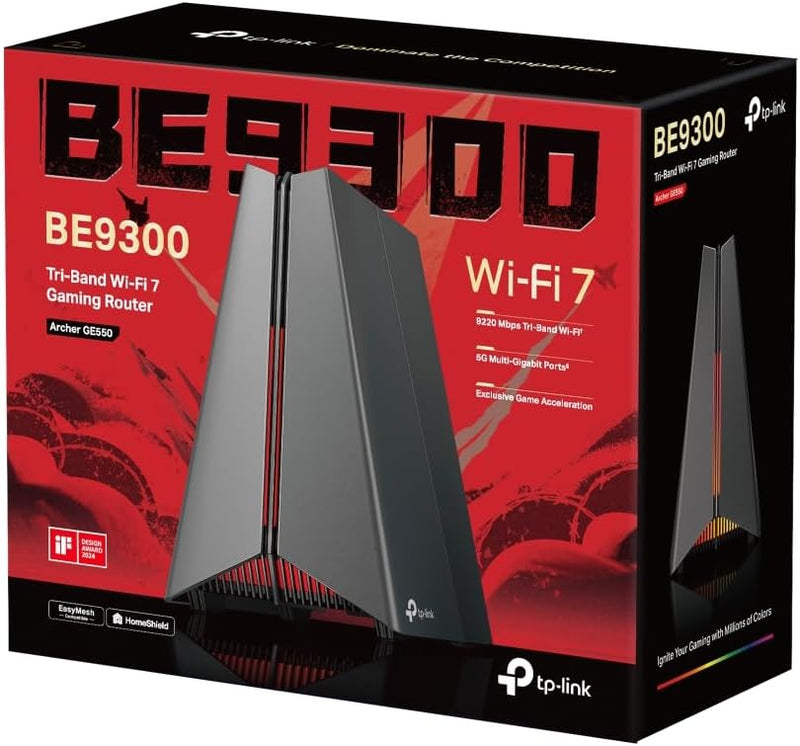 TP-Link Archer GE550 BE9300 Tri-Band Gaming WiFi 7 Router