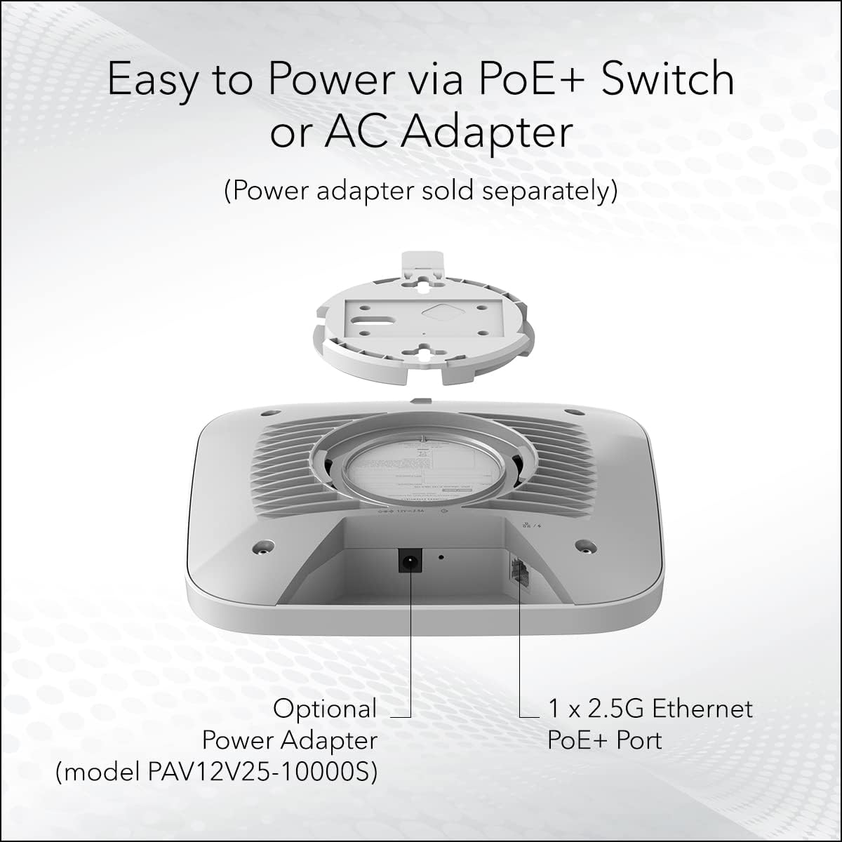 NETGEAR WAX220 WiFi 6 AX4200 Dual-band Access Point with Multi-Gig PoE