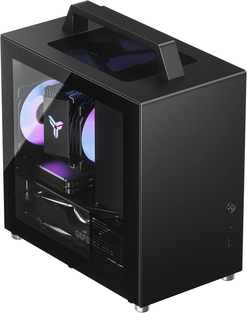 JONSBO T8 PLUS (Black) Portable ITX Portable Case 