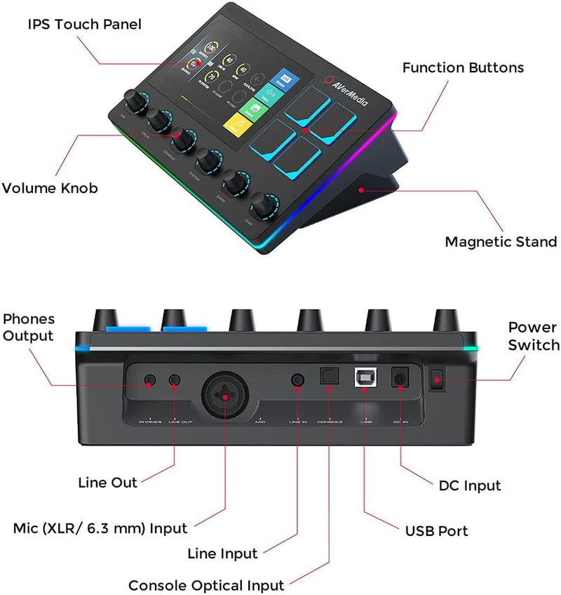 AVer Creator's Control Center / Audio Mixer Live Streamer NEXUS (AX310)