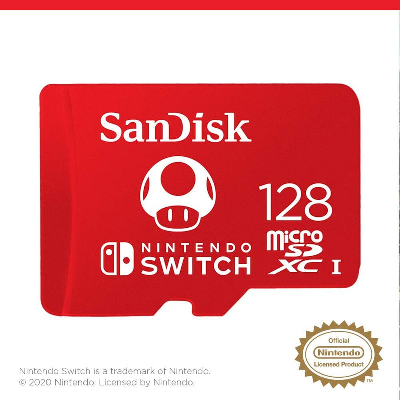 SanDisk 128GB for Nintendo Switch 100MB/s(R) 90MB/s(W) SDSQXAO-128G-GNCZN 772-4437