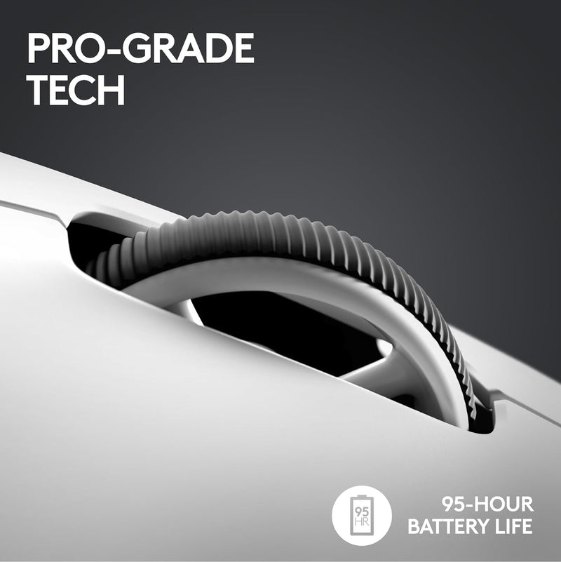 Logitech G Pro X Superlight 2 Lightspeed Wireless Gaming Mouse 無線遊戲滑鼠 - White 白色 910-006640 原裝行貨