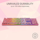 Razer Huntsman V2 Tenkeyless - Quartz 粉紅色 (線性紅軸) 無數字鍵光學遊戲鍵盤 RZ03-03942000-R3M1