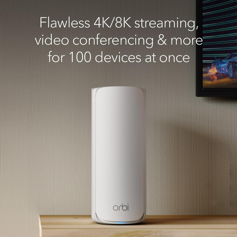 NETGEAR Orbi RBE773 BE11000 Tri-Band Mesh WiFi 7 System (3件裝)