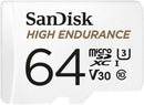 SanDisk 64GB High Endurence microSD (CL10 V30 U3 4K 100MB/s) SDSQQNR-064G-GN6IA 772-4172