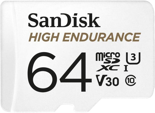 SanDisk 64GB High Endurance microSDXC (V30, UHS-I/U3, CL10,4K, 100MB/s) SDSQQNR-064G-GN6IA 772-4172