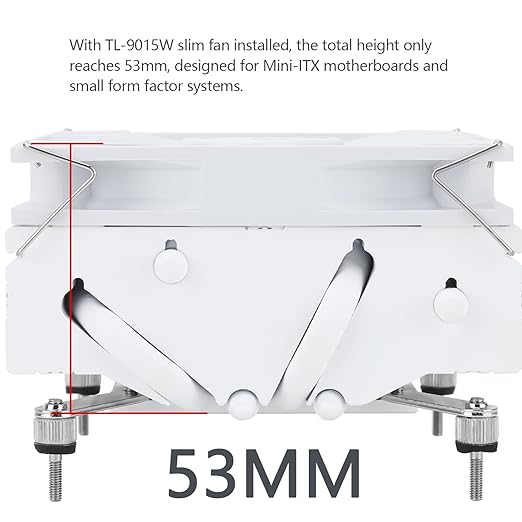 Thermalright AXP90-X53 WHITE 白色 下吹式 low-profile CPU Cooler