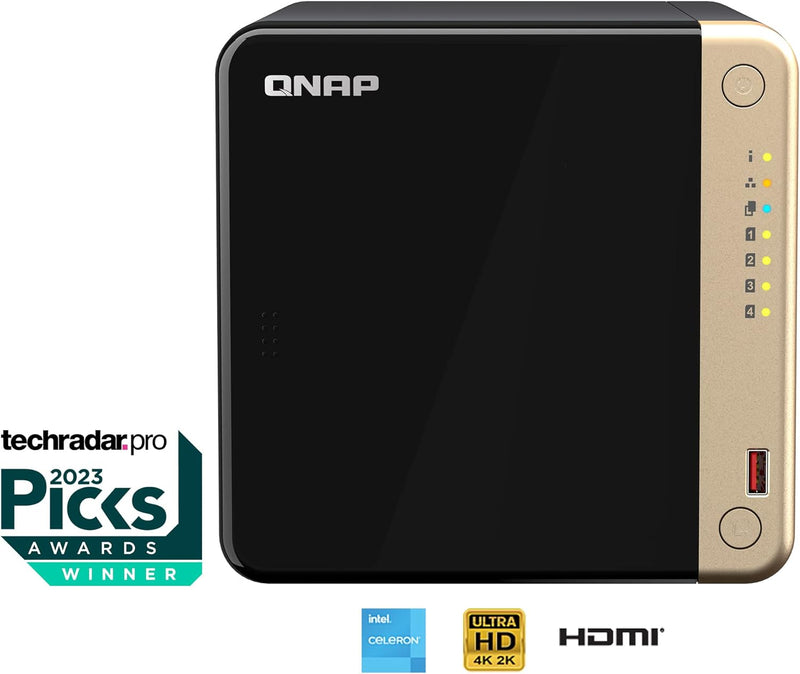 QNAP TS-464-8G 4-Bay NAS (Intel Celeron N5095, 8GB Ram)