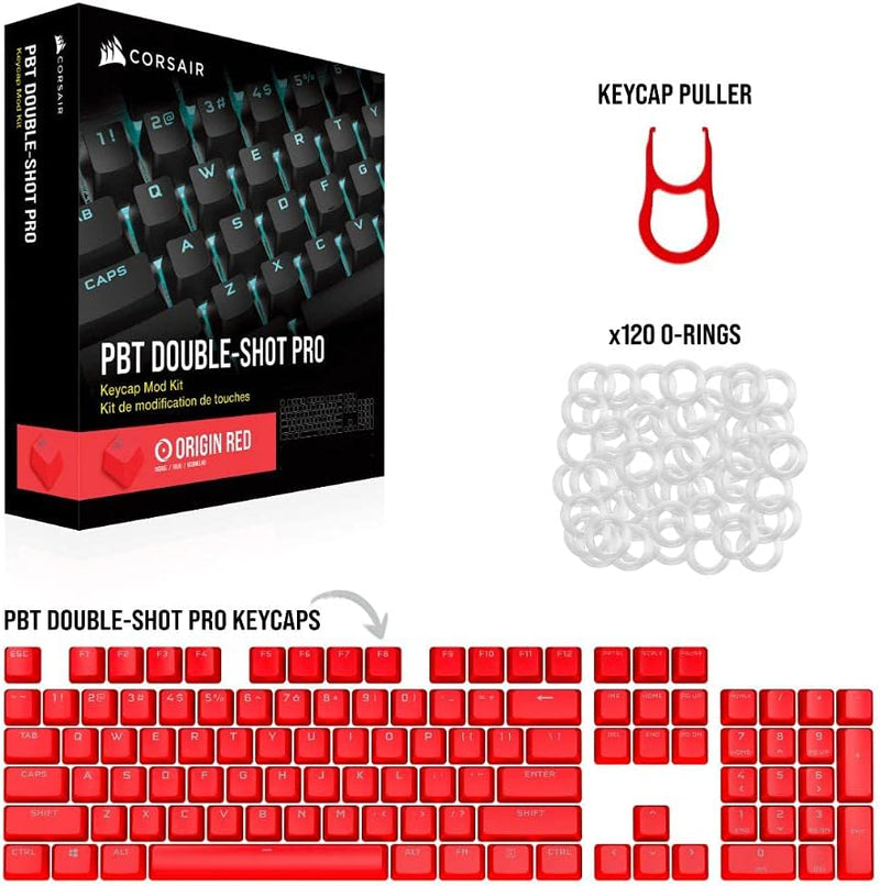 Corsair PBT DOUBLE-SHOT PRO Keycap Mod Kit - ORIGIN Red CH-9911020-NA 