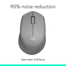 Logitech Silent Plus M331 Wireless Mouse 靜音無線滑鼠 - Grey 灰色 910-004919 原裝行貨