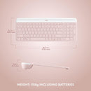 Logitech MK470 Slim Wireless Combo (English Version) - Rose Pink 玫瑰粉色 920-011326 原裝行貨
