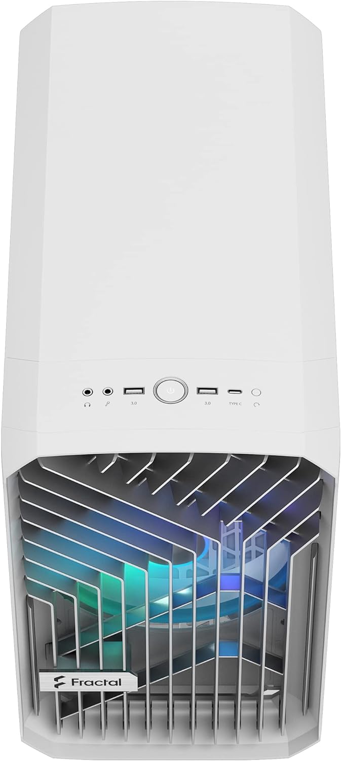 Fractal Design Torrent Nano RGB White TG Light Tint Mini-ITX Case FD-C-TOR1N-05 