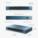 TP-Link LS108G LiteWave 8-Port Gigabit Desktop Steel Switch (DSCP Qos)