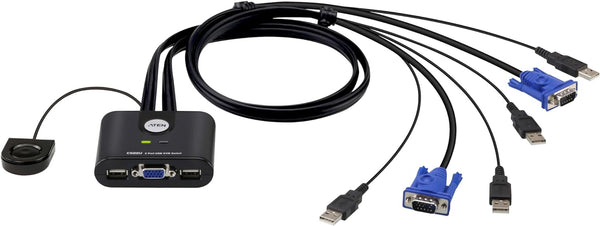 ATEN CS22U 2 Port USB KVM Switch (w/o Audio) ~  2 USB PCs w/外接式切換按鍵
