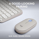 Logitech Pebble 2 Combo 無線纖薄鍵鼠套裝 (English Version) - Misty 迷霧灰色 920-012191 原裝行貨