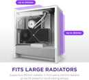 NZXT H5 FLOW (2024) White 白色 Tempered Glass ATX Airflow Case CC-H52FW-01