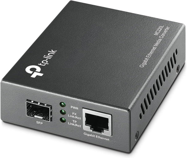 TP-Link MC220L 10/100/1000 Mbps RJ45 to 1000 Mbps SFP Slot Supporting MiniGBIC Modules (TP-NE-MC220L)