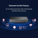 TP-Link TL-SG105PP-M2 5-Port 2.5G Desktop Switch with 4-Port PoE++ (123W)