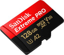 SanDisk 128GB Extreme Pro microSD (V30 UHS-I U3 A2 4K UHD 200MB/s) SDSQXCD-128G-GN6MA 772-4528
