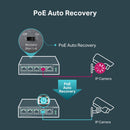 TP-Link TL-SF1005P 5 10/100Mbps RJ45 Ports Desktop Switch with 4-Port PoE (58W)