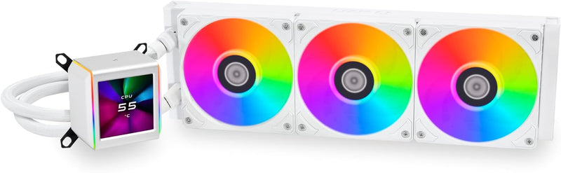 Lian Li GA II LCD SL-INF 360 ホワイト Amazon.com: Lian Li Galahad II LCD 360 AIO CPU Liquid Cooler