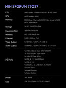 Minisforum 790S7 (32G+1T SYSTEM) Tower Gaming Mini PC (AMD Ryzen 9 7940HX / 32GB DDR5 / 1TB SSD / Windows 11 Home) CS-M790S7
