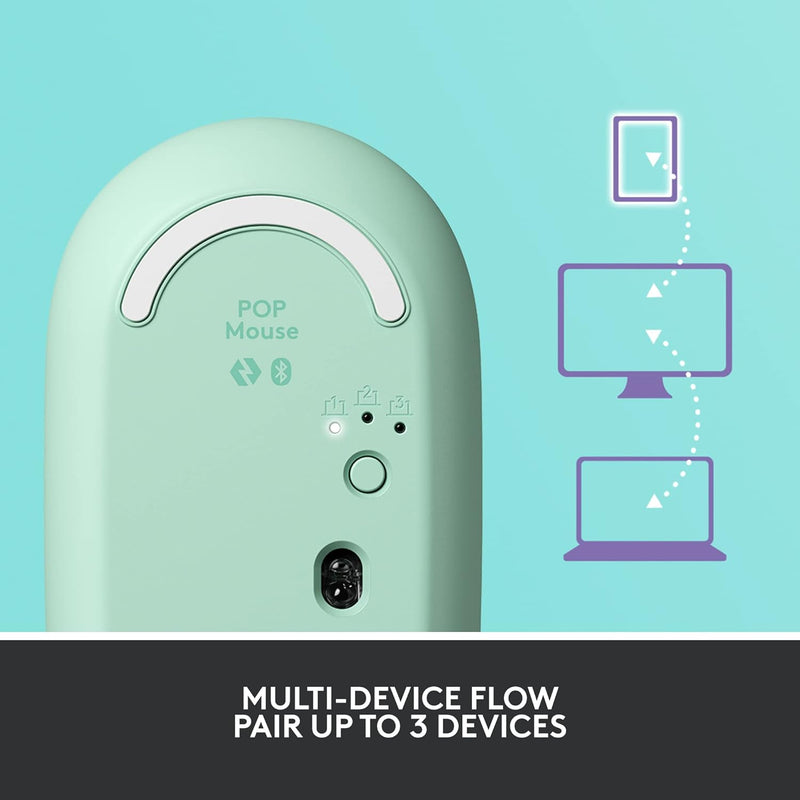 Logitech POP Wireless Mouse with Emoji Button Function - Daydream Mint 夢幻紫 910-006515 原裝行貨