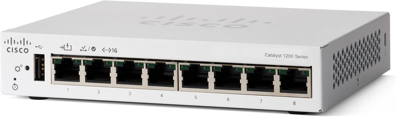 [Latest Product] Cisco Catalyst 1200 8-Port Gigabit Ethernet Smart Managed Switch (C1200-8T-D-UK/NE-128TD)
