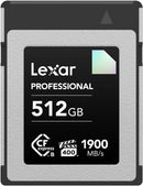 Lexar DIAMOND SERIES 512GB PROFESSIONAL CFexpress™ TYPE B CARD (up to 1900MB/s read, 1700MB/s write) LCXEXDM512G-RNENG