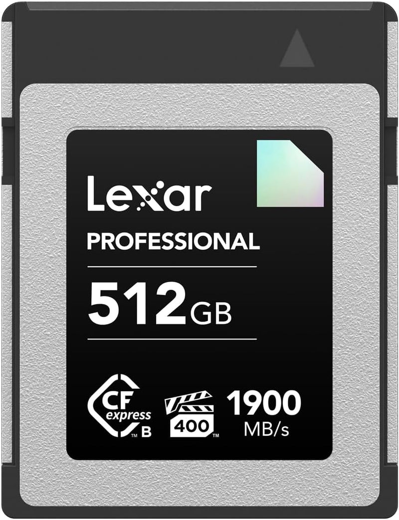 Lexar DIAMOND SERIES 512GB PROFESSIONAL CFexpress™ TYPE B CARD (up to 1900MB/s read, 1700MB/s write) LCXEXDM512G-RNENG
