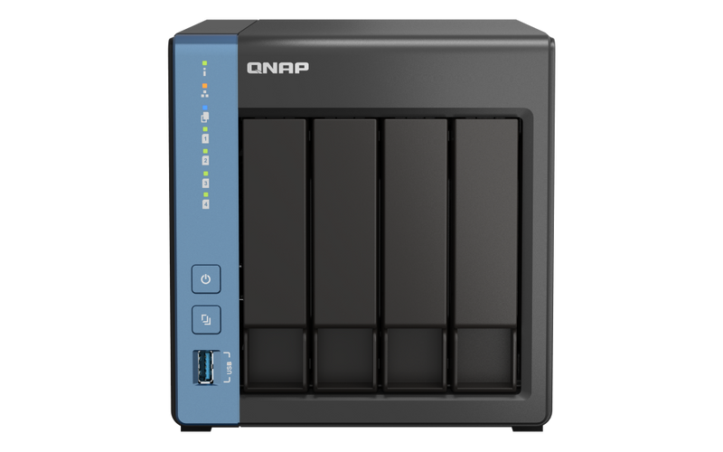 QNAP TS-416-4G 4-Bay NAS (Cortex-A55 2.0 GHz Quad Core CPU, 4GB Ram)