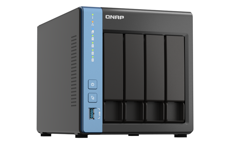 QNAP TS-416-4G 4-Bay NAS (Cortex-A55 2.0 GHz Quad Core CPU, 4GB Ram)