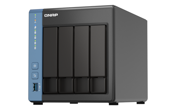 QNAP TS-416-4G 4-Bay NAS (Cortex-A55 2.0 GHz Quad Core CPU, 4GB Ram) 