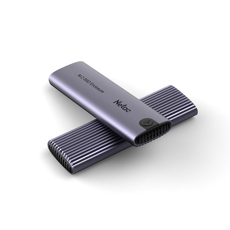 NETAC WH51 M.2 NVMe/SATA to TypeC USB 3.1 Gen2 Aluminum External SSD Enclosure NT07WH51-32C2