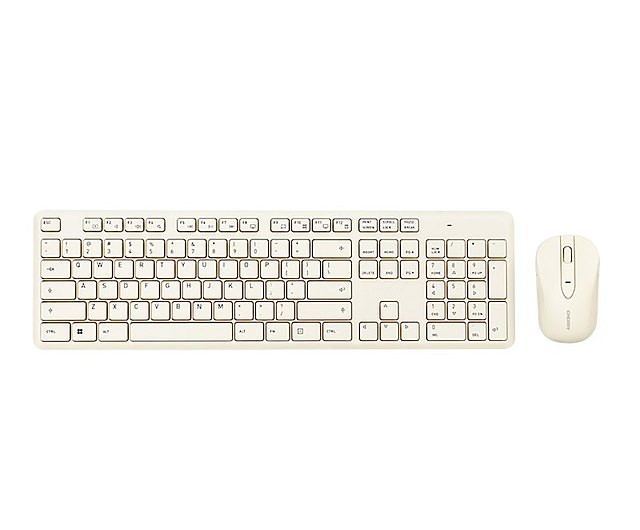 CHERRY CH-KB-DW2300 White Wireless Soft Sound Office Keyboard and Mouse Set (w/Cangjie Code)