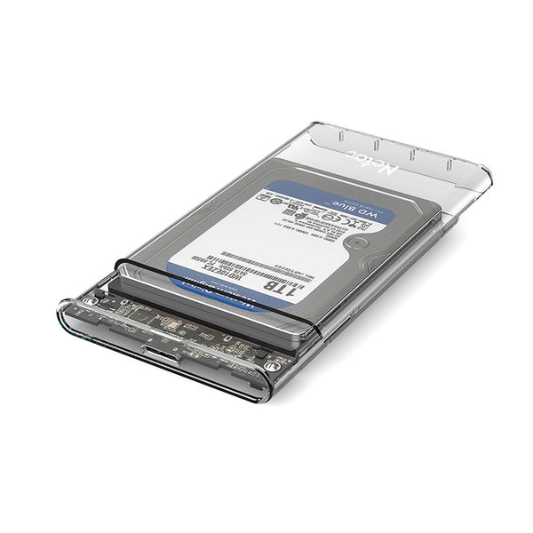 NETAC WH11 2.5-Inch Clear Portable Hard Drive Case (Type-A &amp; Type-C) NT07WH11-30AC