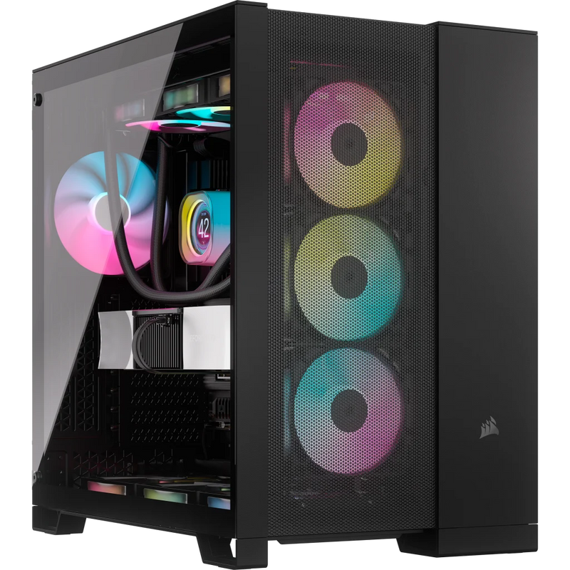 CORSAIR 6500D AIRFLOW Black Black ATX Case CC-9011259-WW supports back-plugged motherboards