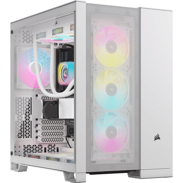 CORSAIR 6500D AIRFLOW White White ATX Case CC-9011260-WW supports back-plugged motherboards