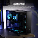 CORSAIR 6500X Black 黑色 無立柱全景Mid-Tower Case CC-9011257-WW 支援背插式主機板 (CA-6500X-BK)