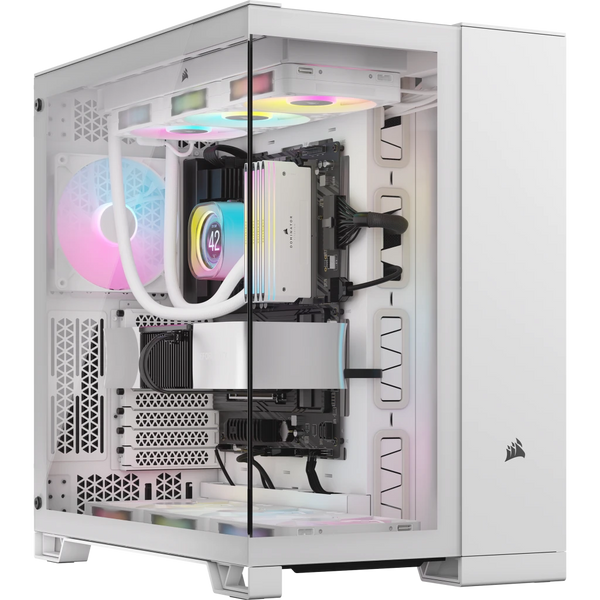CORSAIR 6500X White White column-free panoramic Mid-Tower Case CC-9011258-WW supports back-plugged motherboards