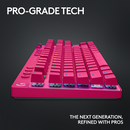 Logitech G PRO X TKL Lightspeed 無線機械電競鍵盤 (觸感茶軸) - Pink 粉紅色 920-012426 原裝行貨