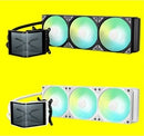 TRYX PANORAMA SE 360 ARGB White 白色 360mm L-shaped AMOLED Screen Liquid CPU Cooler TH-TPAS36W
