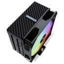 VALKYRIE AQ125 BLACK 黑色 ARGB 4x6MM高性能散熱管 CPU Cooler