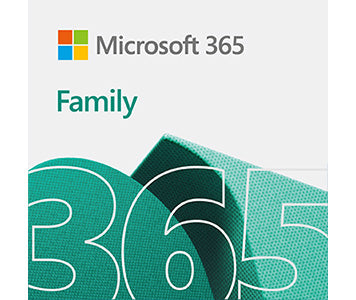 Microsoft 365 Family (12-month subscription for 1 to 6 people)